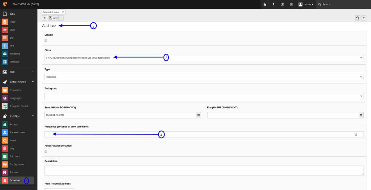 TYPO3 Extensions Compatibility Report via Email Notification