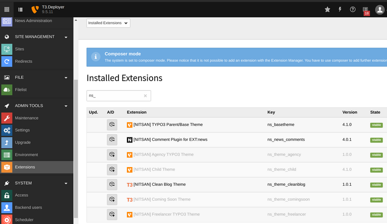 Install & Configure EXT:ns_theme_cleanblog Install & Configure EXT:ns_theme_cleanblog