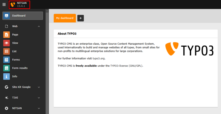 TYPO3 Latest Version 13.4.1 TYPO3 Latest Version 13.4.1