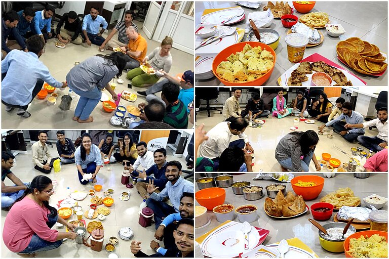 Potluck lunch Potluck lunch