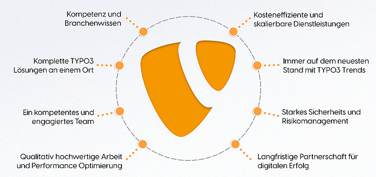 Vorteile der Zusammenarbeit mit einer TYPO3-Entwicklungsagentur Vorteile der Zusammenarbeit mit einer TYPO3-Entwicklungsagentur