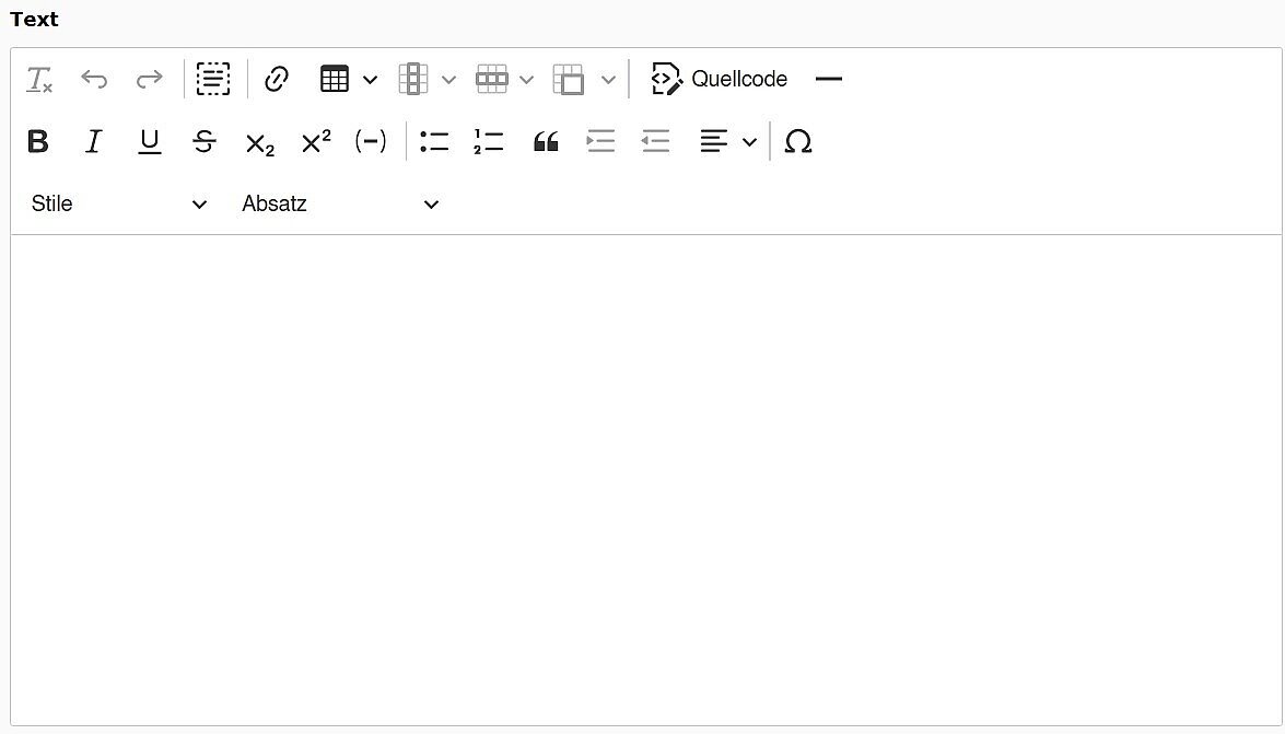 TYPO3-RTE(Rich Text Editor)