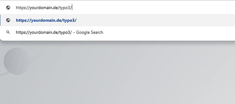 TYPO3 backend login URL TYPO3 backend login URL