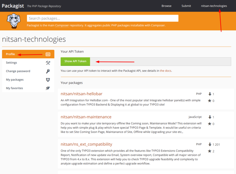 How Packagist and Git will communicate? How Packagist and Git will communicate?