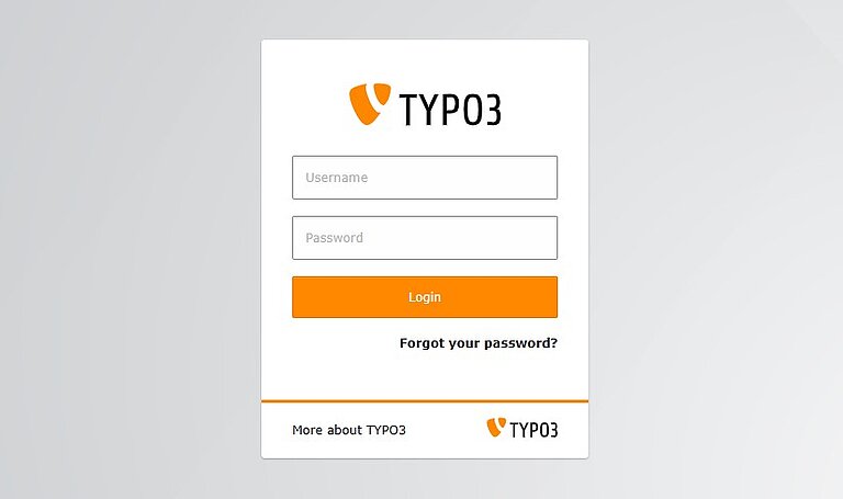TYPO3 Login TYPO3 Login