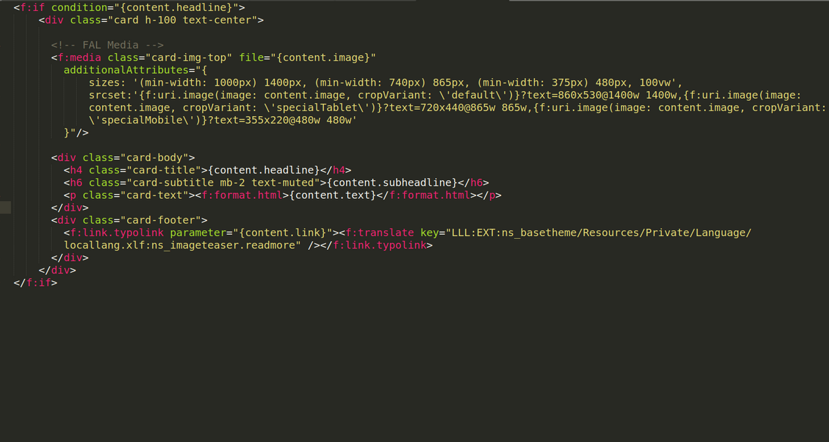 Custom element configuration 