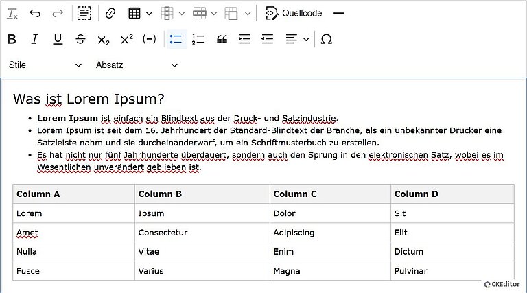 Kugeln Tabelle-RTE Kugeln Tabelle-RTE