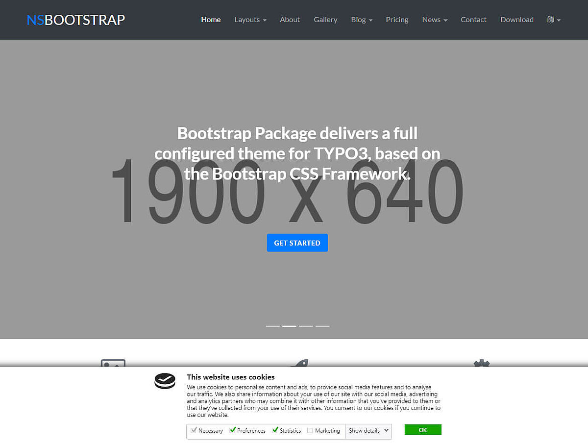 Front-End-Ansicht nach der Plug-in-Installation