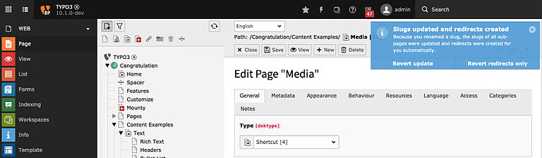 Redirects and URL segments improved with automatic updates Redirects and URL segments improved with automatic updates