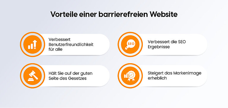 Vorteile einer barrierefreien Website Vorteile einer barrierefreien Website