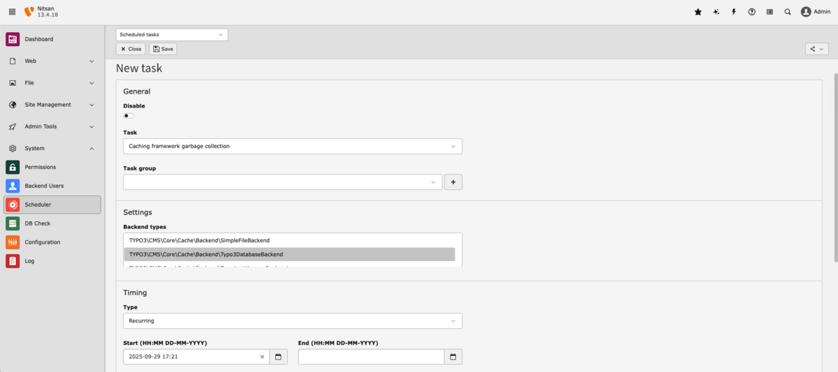 TYPO3 extensions aktualisieren