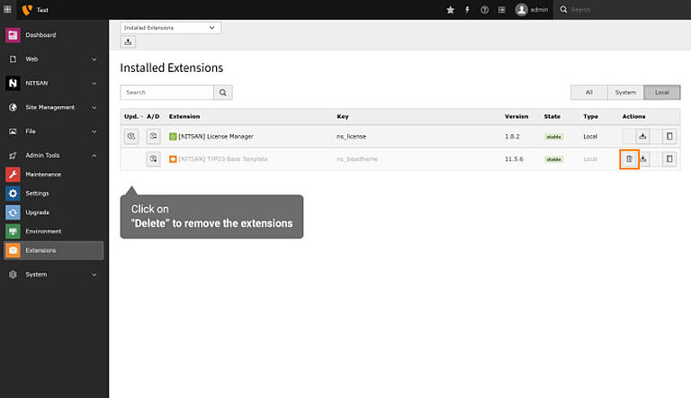 Klicken Sie auf „Löschen“. Klicken Sie auf „Löschen“.