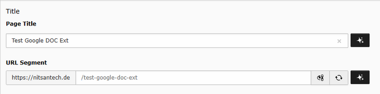 Speaking URLs Speaking URLs