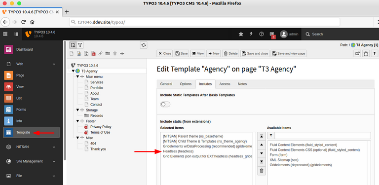 TYPO3 Headless-Einstellung TYPO3 Headless-Einstellung