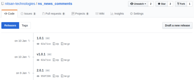 Git version release Git version release
