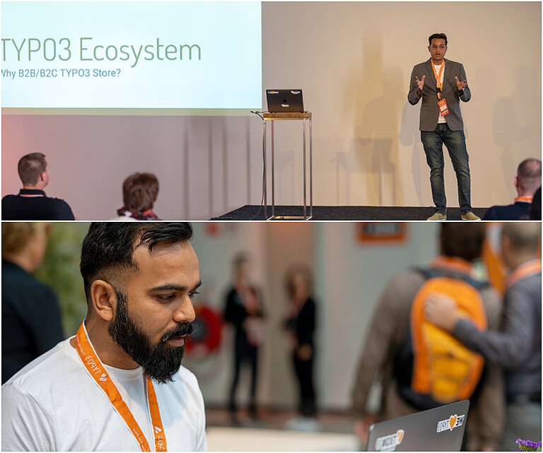 Nitin und Sanjay als Sprecher auf der T3CON19 Nitin und Sanjay als Sprecher auf der T3CON19