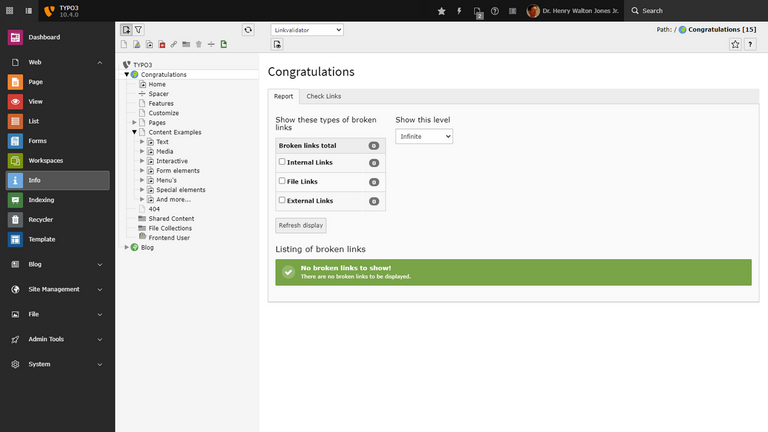 Enhancements for link validator Enhancements for link validator