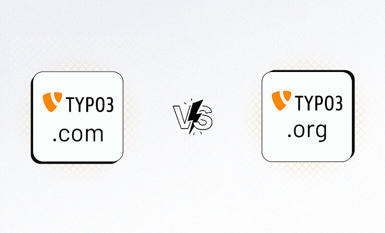 TYPO3.com vs TYPO3.org TYPO3.com vs TYPO3.org