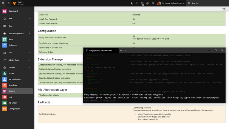 Automatic detection of conflicting redirects Automatic detection of conflicting redirects