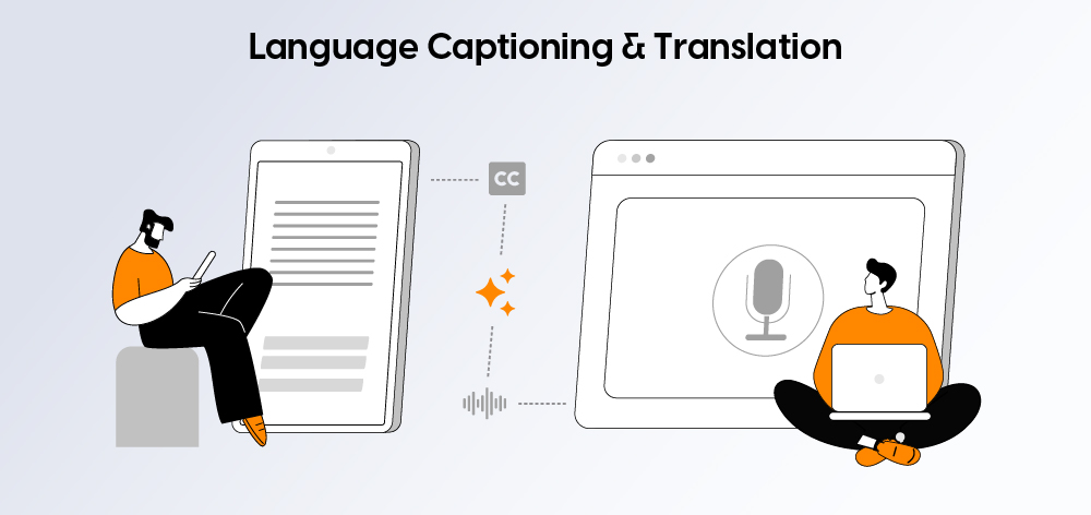Language captioning & translation