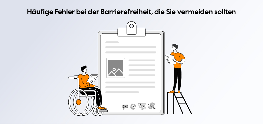 Häufig zu vermeidende Fehler bei der Barrierefreiheit