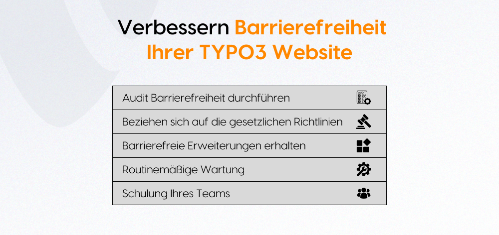 Verbessern Barrierefreiheit Ihrer TYPO3 Website