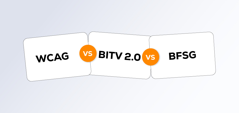 BITV 2.0, WCAG, and BFSG - Side-by-Side Comparison