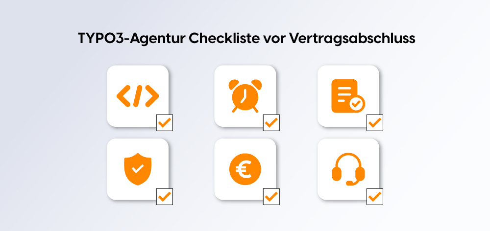 TYPO3 Agentur Checkliste vor Vertragsabschluss