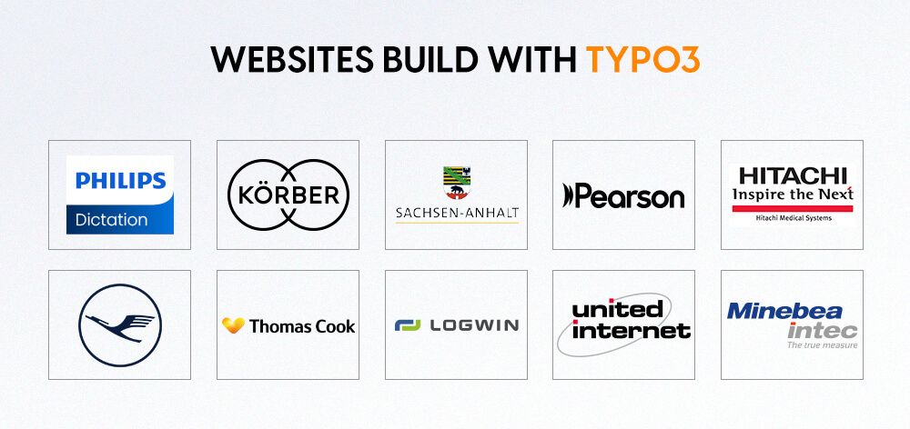 Website build with TYPO3