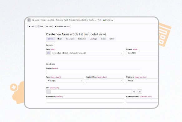 Wie man ein Template für die neuesten Nachrichten in TYPO3 EXT:news erstellt