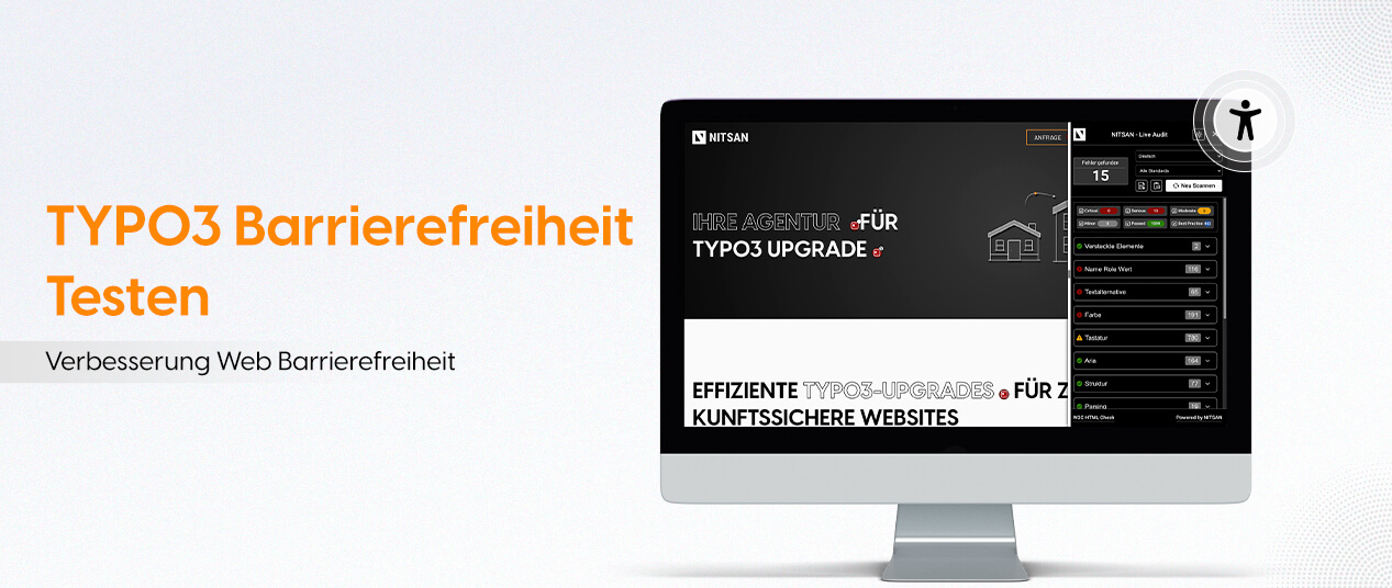 TYPO3 Barrierefreiheit Testen | Verbesserung Web Barrierefreiheit