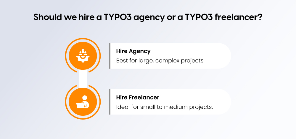 Should we hire a TYPO3 agency or a TYPO3 freelancer