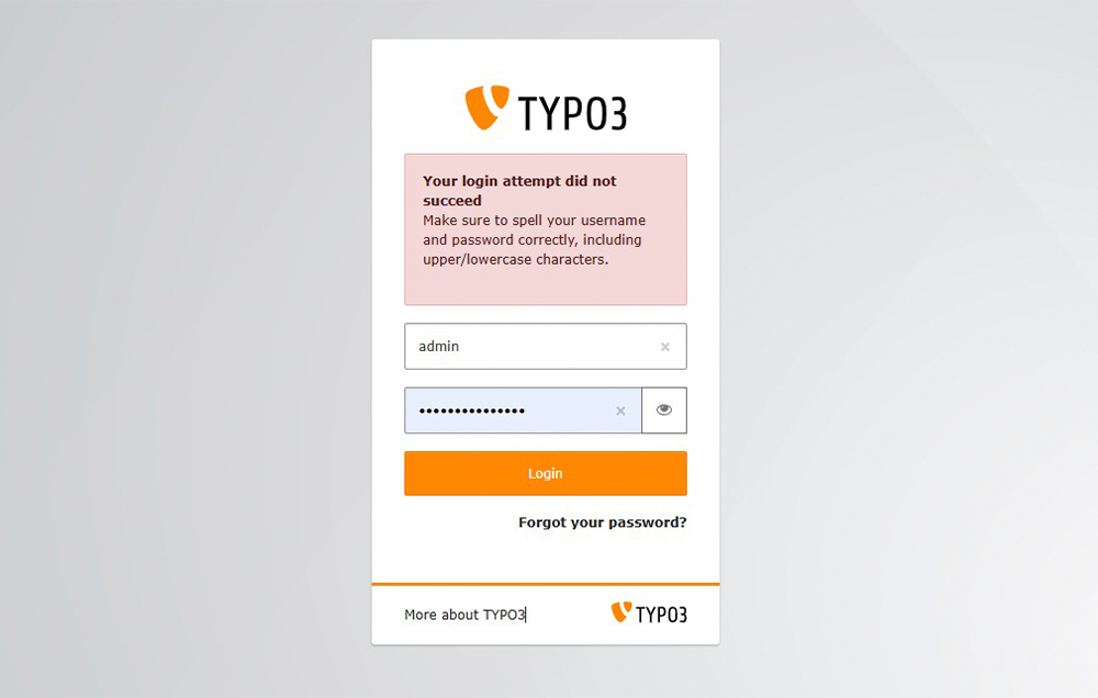 TYPO3 Backend Login-Probleme und Lösungen TYPO3 Backend Login-Probleme und Lösungen