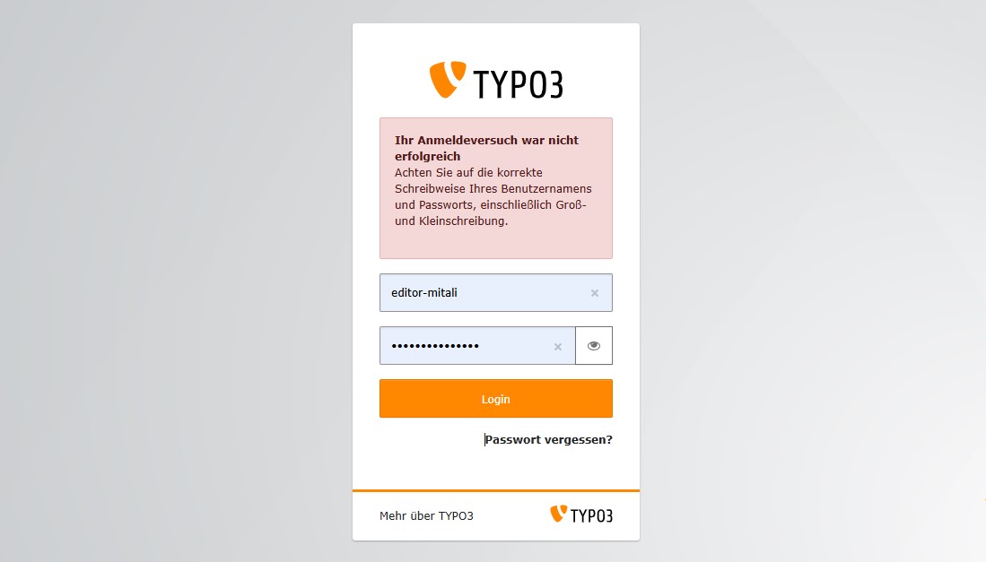 Solving TYPO3 problems