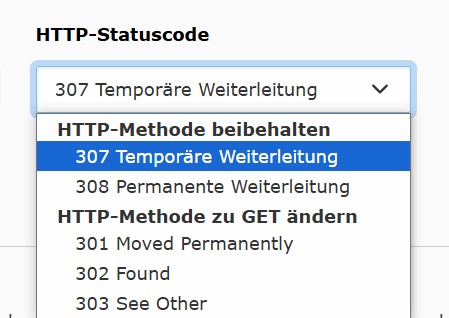 Arten von Redirects in TYPO3 Arten von Redirects in TYPO3