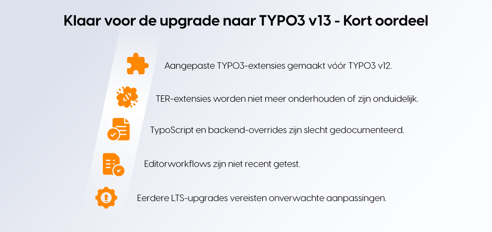 Klaar voor de upgrade naar TYPO3 v13 - Kort oordeel