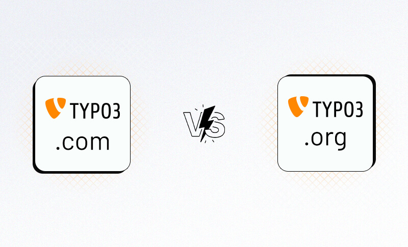 TYPO3.com vs TYPO3.org