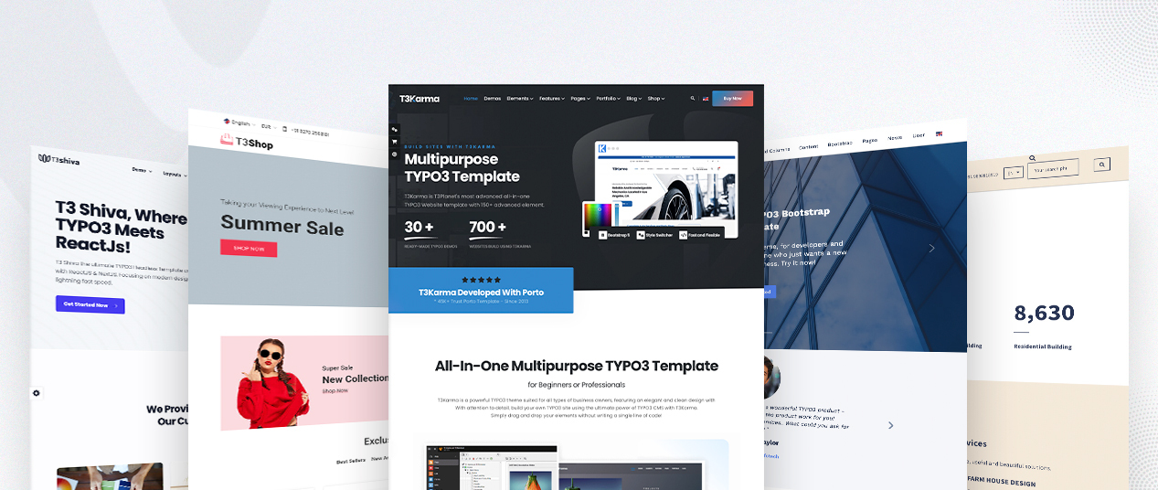 Beste TYPO3 Templates im 2025