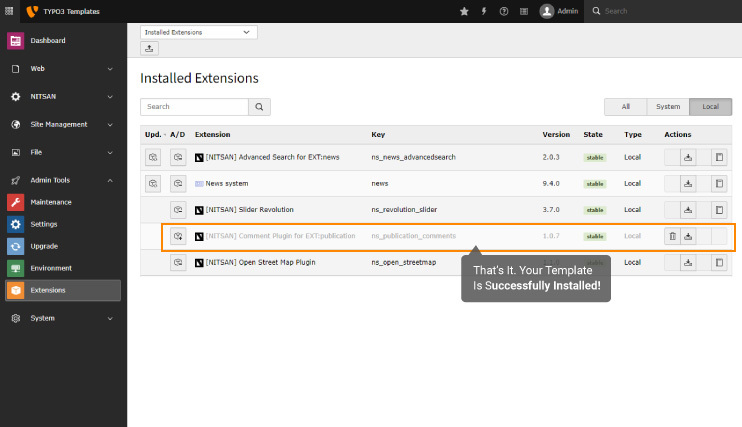 Aktivieren Sie die Vorlage Aktivieren Sie die Vorlage