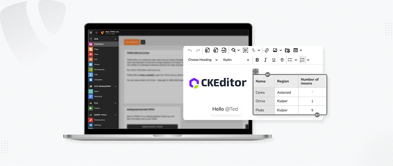 Einfache Schritte zur Konfiguration des CKEditors in TYPO3