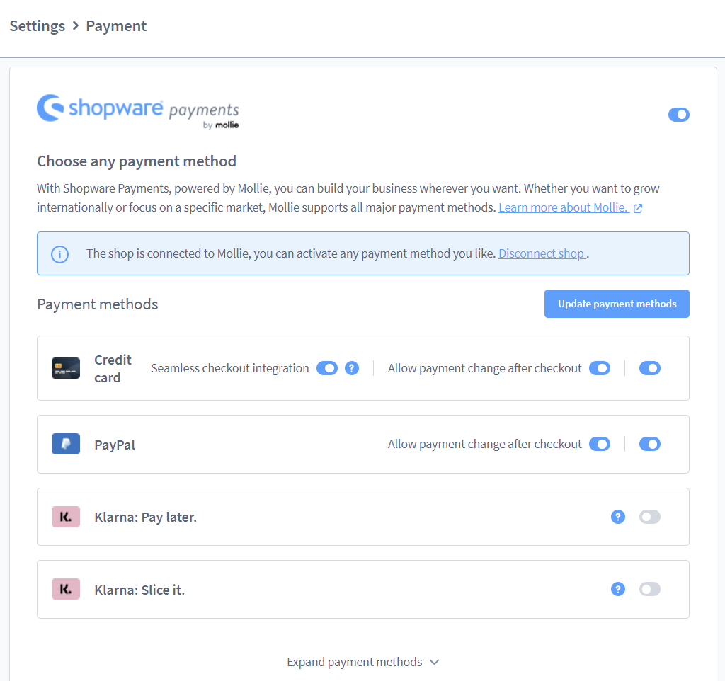 Integration of Payment Gateways