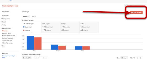 Update sitemaps Update sitemaps