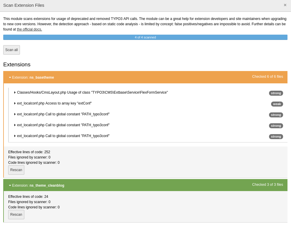 One upgrade for all TYPO3 projects
