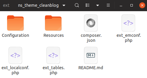 Architecture of EXT:ns_theme_child Architecture of EXT:ns_theme_child