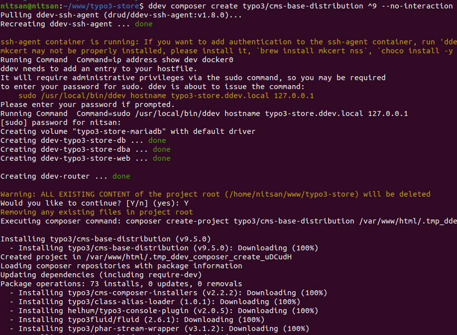 Download latest TYPO3 LTS version