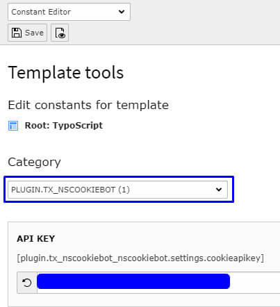 TYPO3 constant editor TYPO3 constant editor