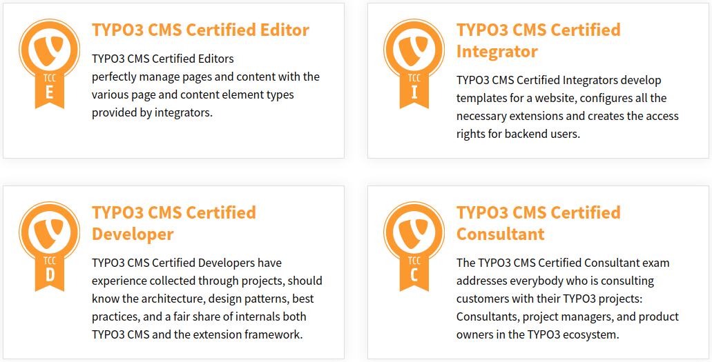 TYPO3 startet Online TYPO3 Zertifizierungsprogramm im Jahr 2020